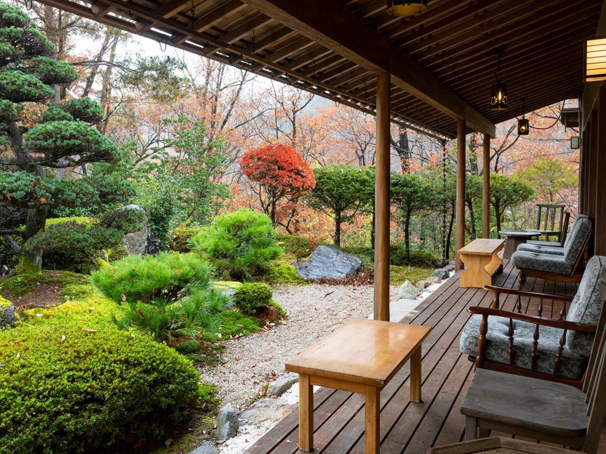 Kagami Hotel Shimojomura Bagian luar foto