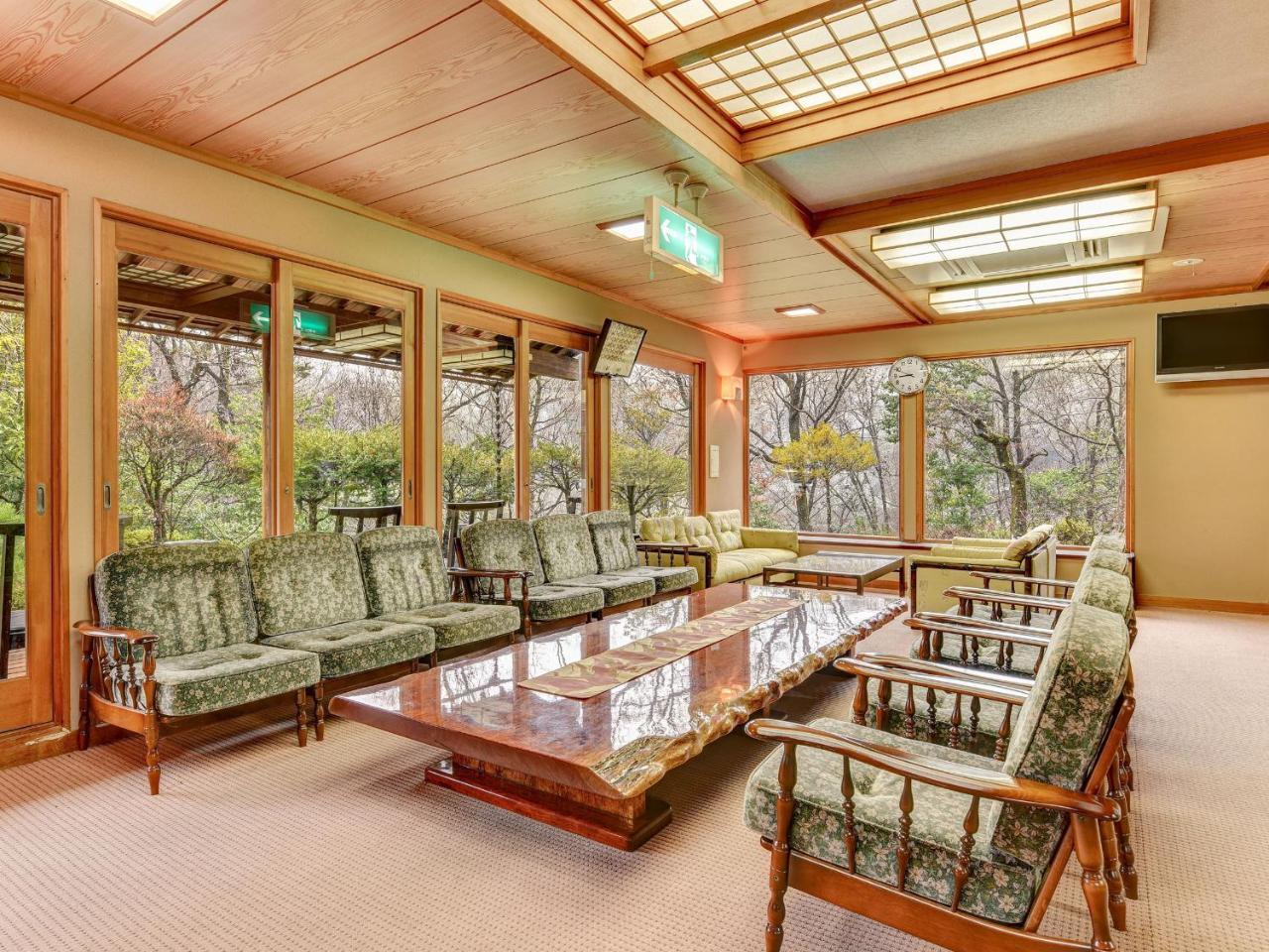 Kagami Hotel Shimojomura Bagian luar foto