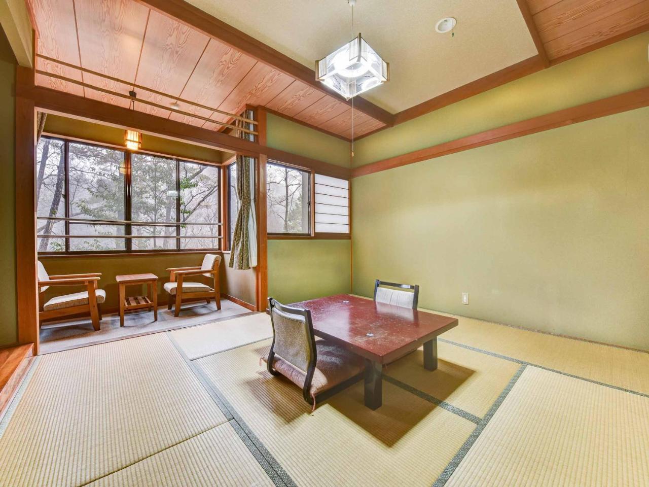 Kagami Hotel Shimojomura Bagian luar foto