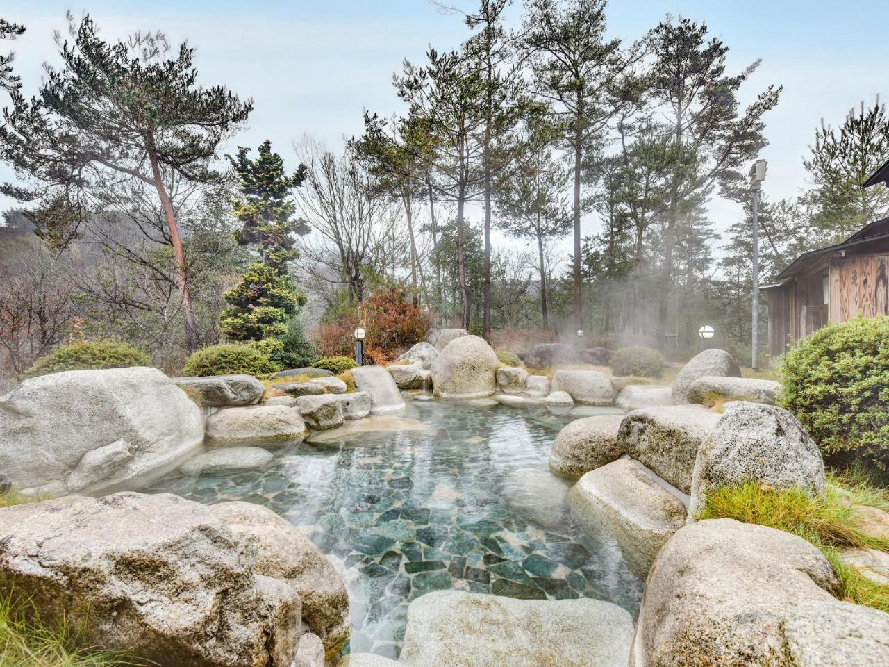 Kagami Hotel Shimojomura Bagian luar foto